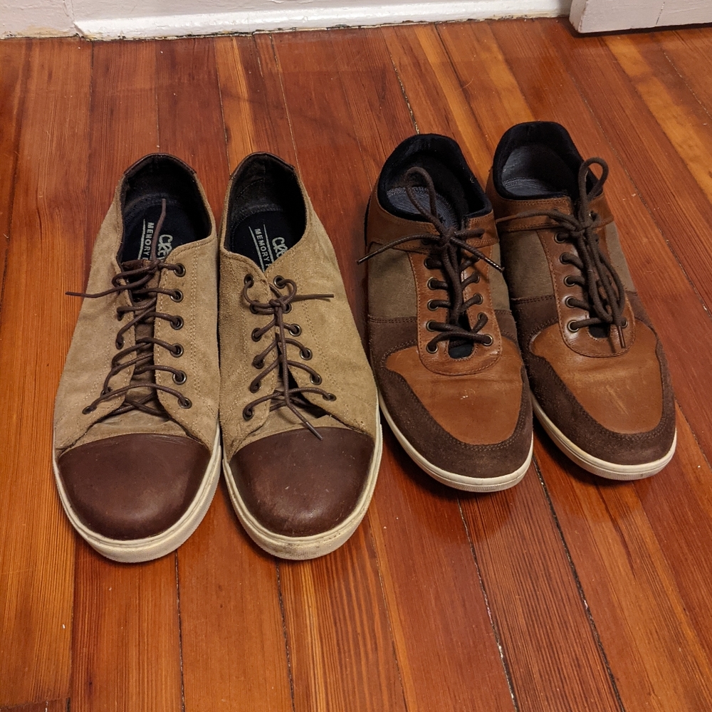 Two pairs of Crevo shoes.